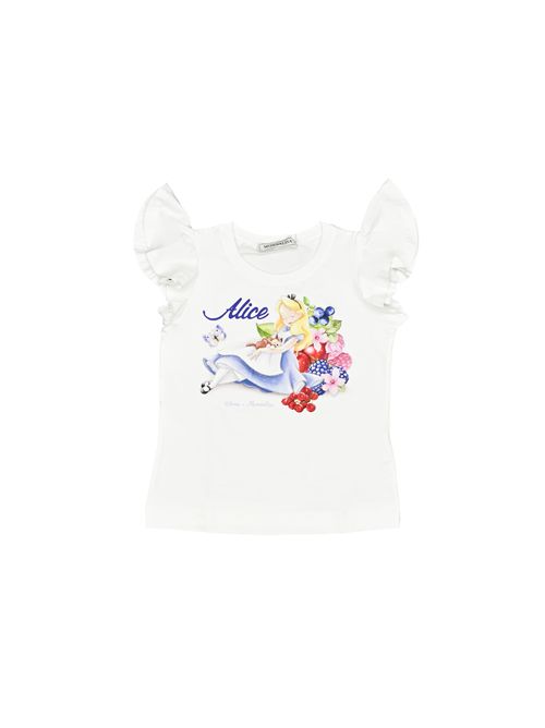 T-shirt, bambina, logata. MONNALISA | 11E618 52020099